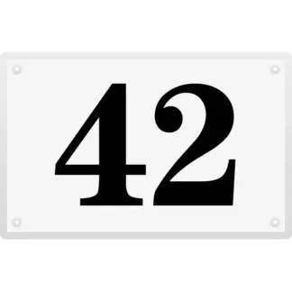 Peremezett házszámtábla, 250x160 mm