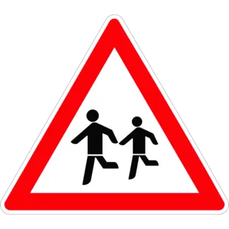 Gyermekek KRESZ közlekedési tábla