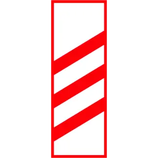 Vasúti átjáró előjelző (3 sávos