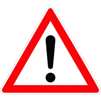 Egyéb veszély KRESZ közlekedési tábla