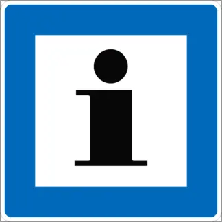 Idegenforgalmi tájékoztatás KRESZ közlekedési tábla