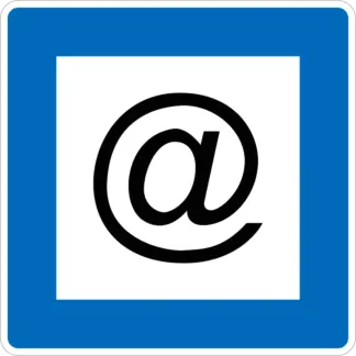 Közösségi internet hozzáférési pont KRESZ közlekedési tábla