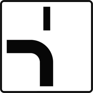 Főútvonal vonalvezetése (6) KRESZ közlekedési tábla