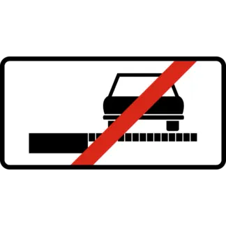 Padkán megállni (várakozni) tilos! (1) KRESZ közlekedési tábla