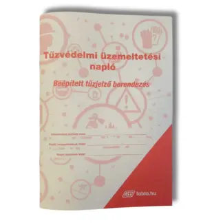Beépített tűzjelző berendezés tűzvédelmi üzemeltetési napló
