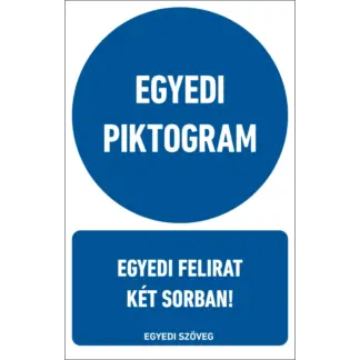 Egyedi rendelkező felirat