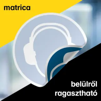 Egyedi hátulról ragasztható matrica tervezése